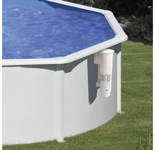 Aufstellpool Stahlwandpool-Set Gre oval 500x300x122 cm inkl. Kartuschenfilteranlage & Leiter weiß