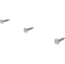 Drei Linsenkopfschrauben mit Kreuzschlitz