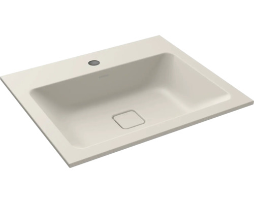 Einbauwaschbecken KALDEWEI CONO 60 x 50 cm warm grey 10 matt emailliert perleffekt 901606013668