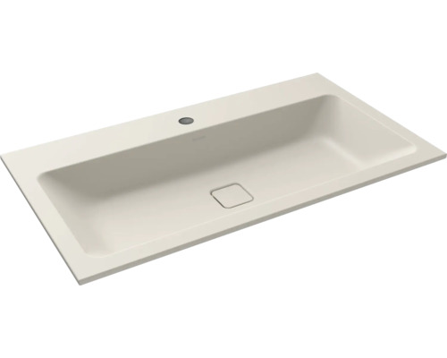 Einbauwaschbecken KALDEWEI CONO 90 x 50 cm warm grey 10 matt emailliert perleffekt 901706013668