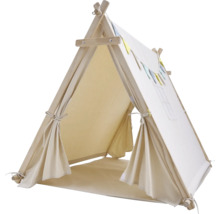 Spielzelt für Kinder mit Holzrahmen und Stoffbezug