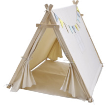 Spielzelt aus Stoff und Holz