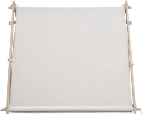 Stickrahmen aus Holz mit Leinwand