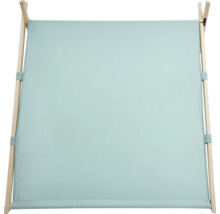 Faltbarer Wäschesortierer mit Holzrahmen und Stoffbezug