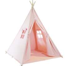 Rosa Spielzelt mit Fenster für Kinder