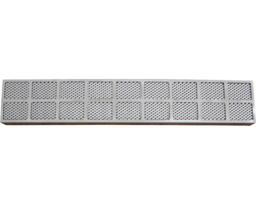 Wolkenstein KFDA10 Kohlefilter für Down-Air Kochfeld 50834 Lüftungsgitter aus Metall mit rechteckigen Öffnungen
