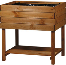 Hochbeet auf Stelzen dobar Kubus 78 x 58 x 78 cm hellbraun