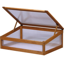 Frühbeetaufsatz dobar Kubus 76 x 56 x 28 cm hellbraun
