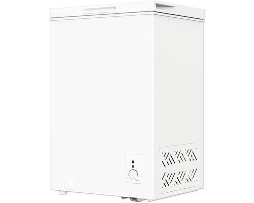 Weiße Gefriertruhe für die Lagerung von Lebensmitteln