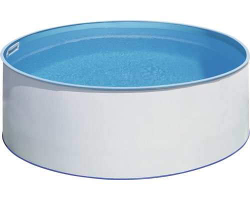 Rundes Schwimmbecken mit Wasser