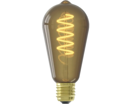 LED Lampe ST64 dimmbar E27/4W natur 100 lm 1800 K warmweiß Calex Spiral Filament Dekorative LED-Lampe mit spiralförmigem Glühfaden