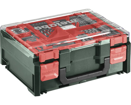Metabo Werkzeugkoffer mit Bohrern und Bits