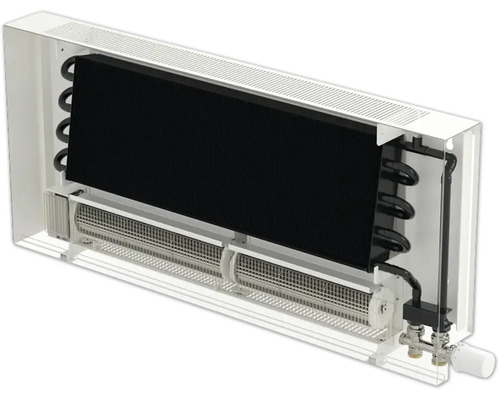 Querschnitt eines Heizkörpers mit Konvektor