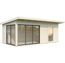 Gartenhaus Palmako Andrea 17,1 m² Schiebetür Isolierglas inkl. Fußboden 639 x 402 cm tauchgrundiert