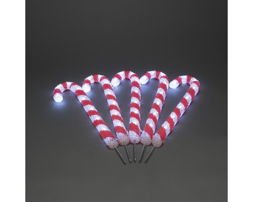 Leuchtfigur Konstsmide LED Acryl Zuckerstange Lichtfarbe neutralweiß
