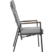 Verstellbarer Sessel mit Armlehnen und Polsterung