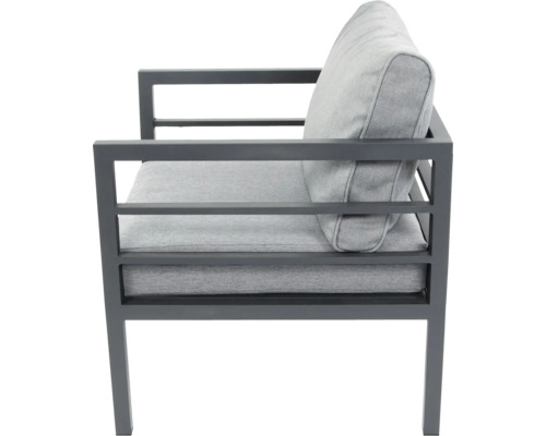 Gartenstuhl mit Metallrahmen und Polster