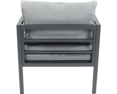 Gartenstuhl mit Metallrahmen und Polster