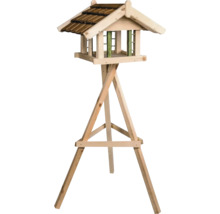Vogelhaus mit Ständer aus Holz