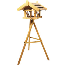 Vogelhaus Siena Garden Vogelfutterhaus Theo inkl. Ständer 50x54x41/115 cm, Kiefer FSC 100% Vogelfutterhaus, Futtersation für Wildvögel