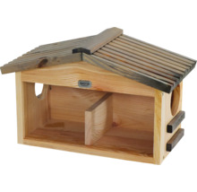 Holz-Insektenhotel mit zwei Kammern und Dach