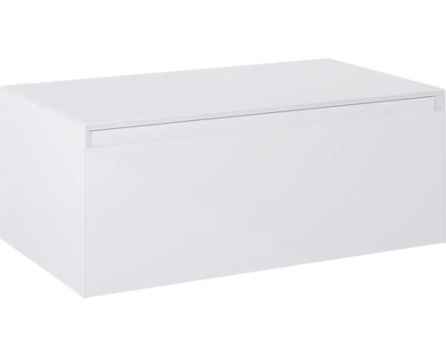 Jungborn Unterschrank DECEM BxHxT 800 x 319 mm x 458 mm Frontfarbe weiß hochglanz Weißer Waschtischunterschrank mit Schublade