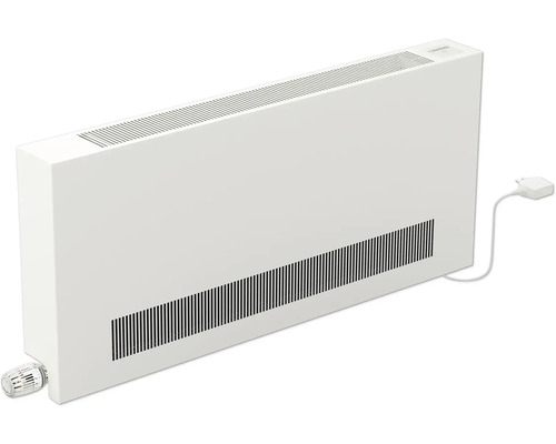 Wandkonvektor KORAWALL Direct WVD mit Ventilator 450 x 1000 x 11 cm weiß matt links