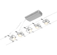 Seilsystemleuchte mit fünf Strahlern