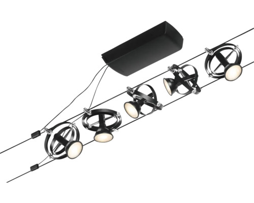 Schienensystemleuchte mit sechs Strahlern