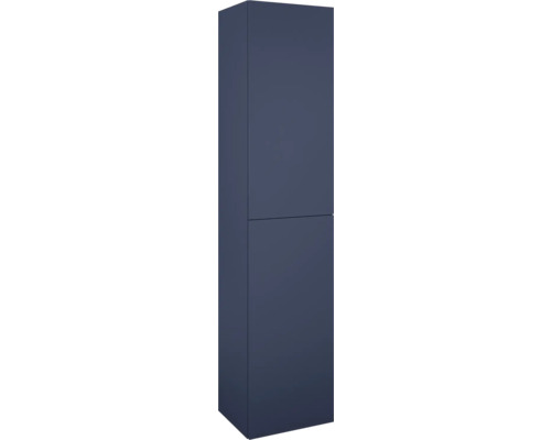 Jungborn Hochschrank BxHxT 400 x 1800 mm x 352 mm Frontfarbe navy blau matt Hochschrank mit zwei Türen für Badezimmer