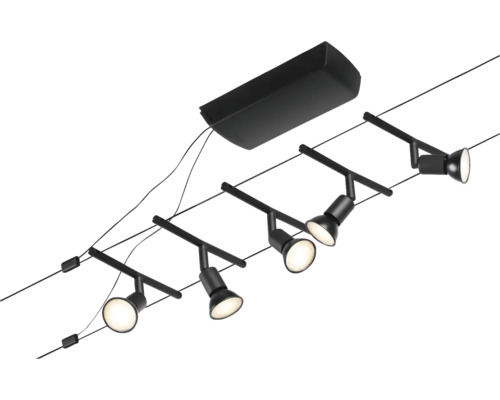 Schienensystem mit fünf Strahlern