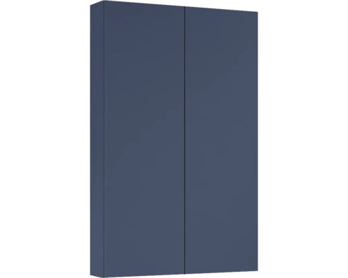 Jungborn Hängeschrank BxHxT 500 x 800 mm x 126 mm Frontfarbe navy blau matt Blauer Wandschrank mit zwei Türen