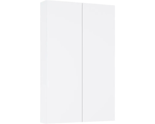 Jungborn Hängeschrank BxHxT 500 x 800 mm x 126 mm Frontfarbe weiß hochglanz Weißer Spiegelschrank mit zwei Türen