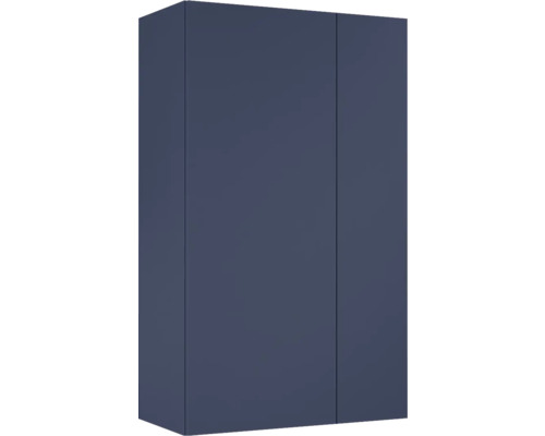 Jungborn Hängeschrank BxHxT 596 x 1000 mm x 316 mm Frontfarbe navy blau matt Blauer Badezimmerschrank mit zwei Türen