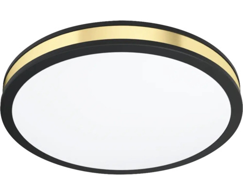 Runde Deckenleuchte mit goldfarbenem Akzent