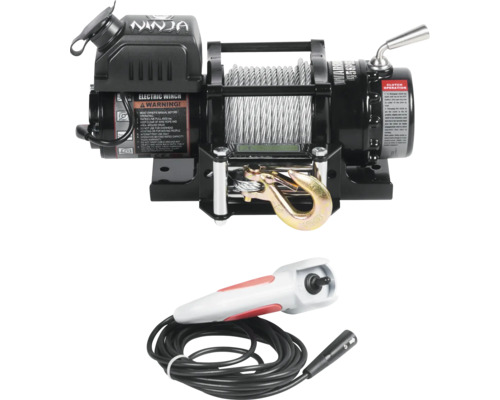 Elektrische Seilwinde mit Haken und Kabelfernbedienung