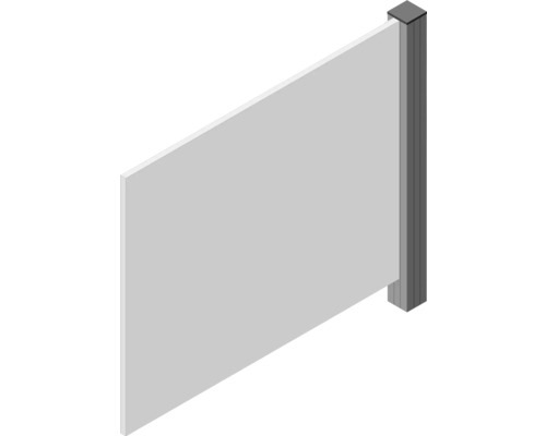 Sichtschutzelement mit Pfosten