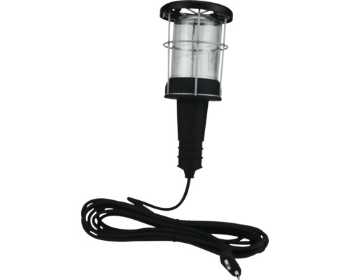 Handlampe mit Kabel und Schutzkäfig