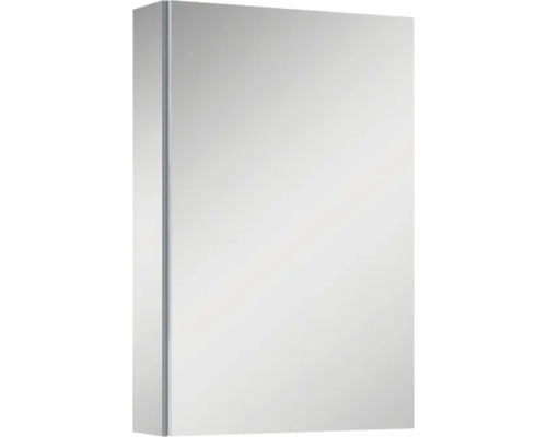 Jungborn Spiegelschrank 406 x 129 x 618 mm grau 1-türig mit einseitiger Spiegeltür und Seitenverspiegelung