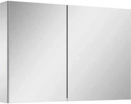 Jungborn Spiegelschrank 906 x 129 x 618 mm grau 2-türig mit einseitigen Spiegeltüren und Seitenverspiegelung