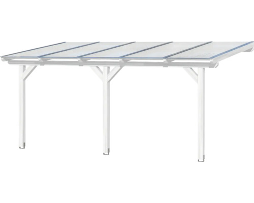 Freistehendes Carport mit transparentem Dach