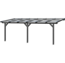 Terrassenüberdachung SKAN HOLZ Bormio 648 x 250 cm schiefer