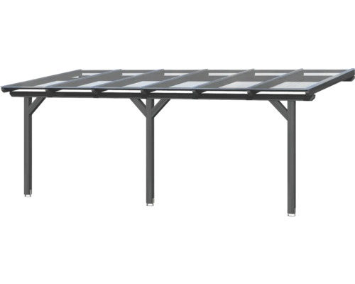 Terrassenüberdachung aus Aluminium und Glas