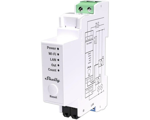 Shelly Pro EM 50A Stromzähler Messfunktion WLAN LAN Bluetooth für Hutschiene Shelly 3EM Stromzähler zur Messung des Energieverbrauchs