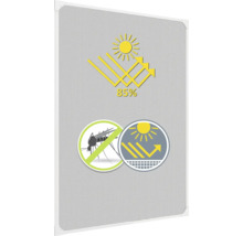 Insektenschutz home protect Magnet-Rahmenfenster mit Sonnenschutz ohne Bohren weiss 120x140 cm-thumb-7