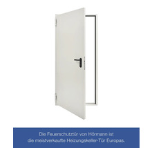Hörmann Brandschutztür FH-Türelement T30-H8-5 verzinkt (RAL 9002 grauweiß) 800x1875 mm Links/Rechts inkl. Drückergarnitur-thumb-4