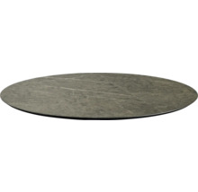 Tischplatte Midnight Marble HPL Ø 70 cm rund schwarz