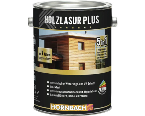 HORNBACH Holzlasur Plus grau 2,5 l
