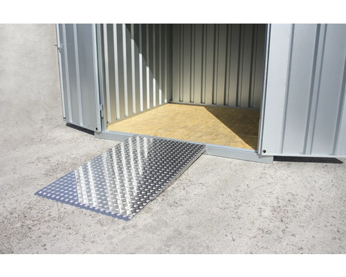 Stahlblechcontainer mit Rampe