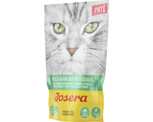Katzenfutter nass Josera Paté Ente & Huhn mit Petersilie 85 g getreidefrei